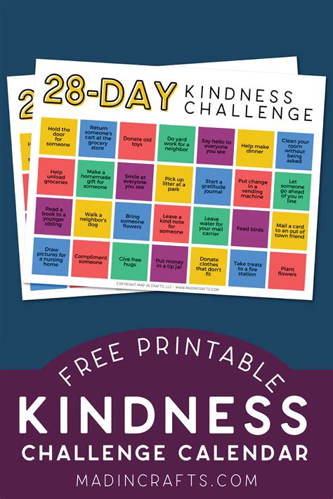 random acts of kindness calendar